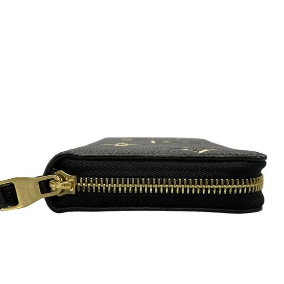 Auth LOUIS VUITTON Zippy Wallet M80481 Black Beige Bicolor Monogram Amplant - - Picture 8 of 12
